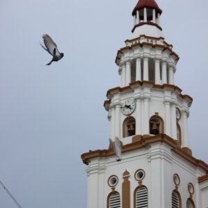 Iconic traditional Colombian church, a timeless symbol of faith and heritage.